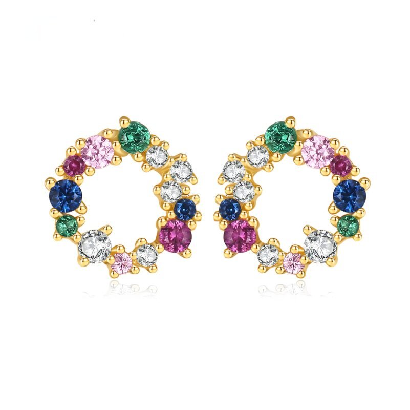 Sterling silver stud earrings