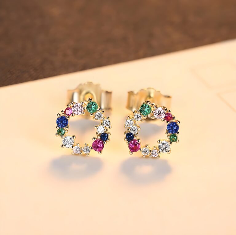 Sterling silver stud earrings