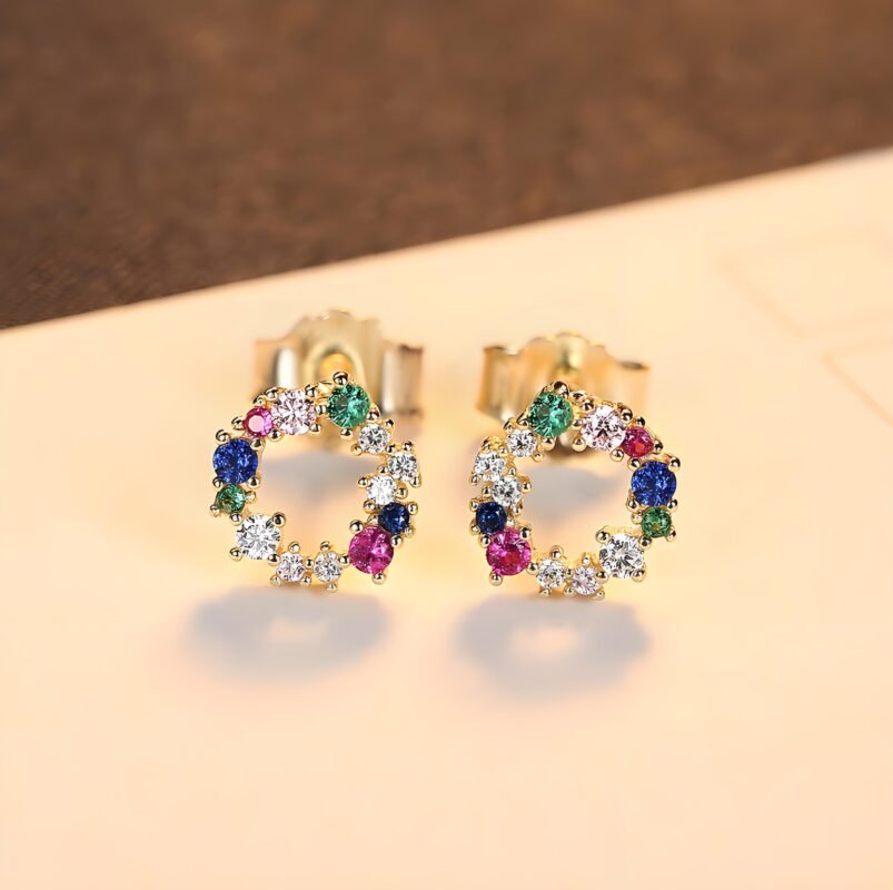 Sterling silver stud earrings