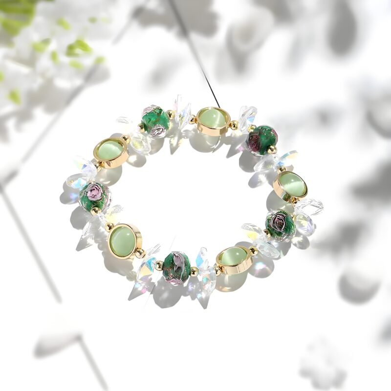 Crystal bracelet/handmade crystal necklace