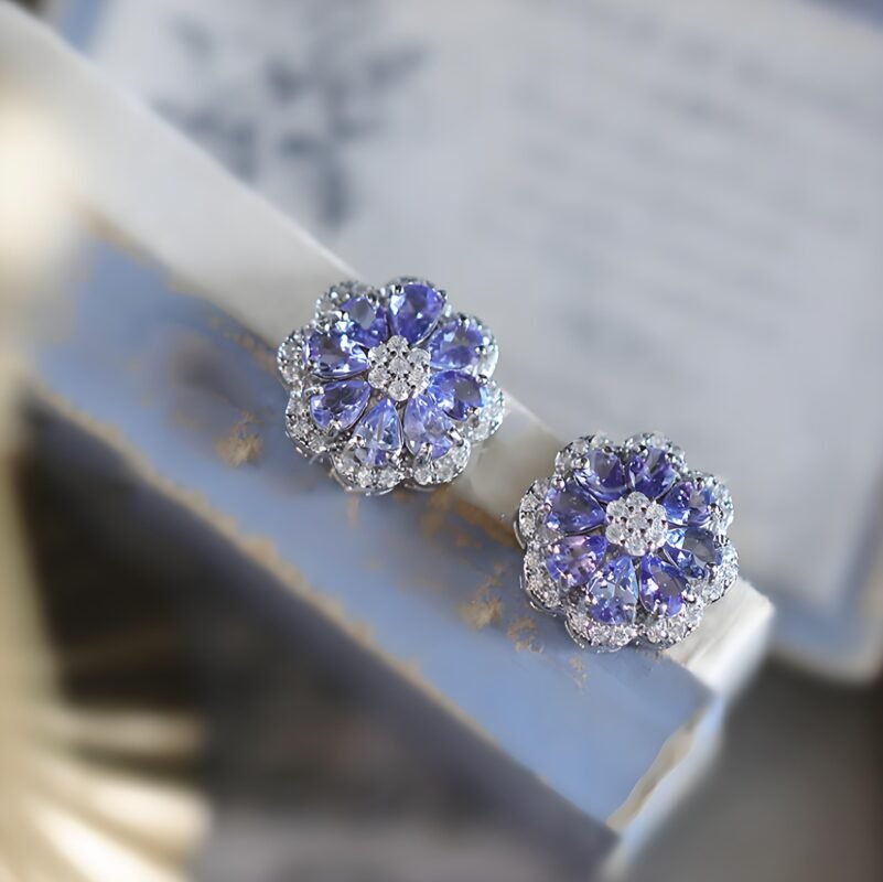 Tanzanite earrings